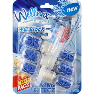 Wellnax Breeze Refresh Wc Klozet Blok Okyanus Tazeliği 3'lü Mega Paket - Wc Klozet Bloğu Okyanus Kokulu 3'lü Mega Paket X1