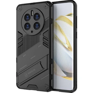 Huawei Mate 50 Pro Çift ​​katmanlı Darbeye Dayanıklı Telefon Kılıfı - Siyah (Yurt Dışından)