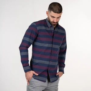 Slimfit Çizgili Gömlek