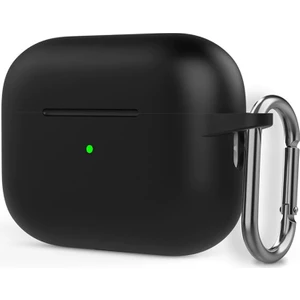 Apple Airpods Pro 2 Kılıf Mat Kancalı Silikon SF17 Siyah