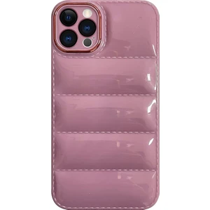 Iphone 13 Pro Kılıf Puffer Şişme Mont Tasarımlı Kasis Pastel Renkler Puff Kılıf Kapak