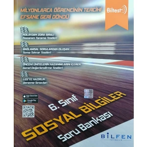 Bilfen Biltest 6.sınıf Sosyal Bilgiler Soru Bankası- Bil Test