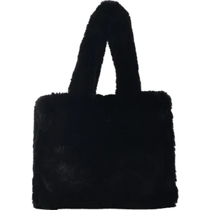 Suni Kürk Tote Yumuşak Peluş Omuz Çantası