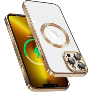 M.TK Moveteck Apple iPhone 14 Pro Max Uyumlu Armor Kılıf Kamera Lens Tam Korumalı Yuvarlak Halkalı Logo Parlak Kenar Renkli Case