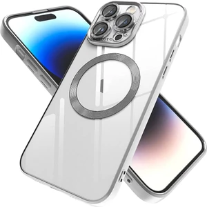 M.TK Moveteck Apple iPhone 14 Uyumlu Kılıf Kamera Lens Tam Korumalı Yuvarlak Halkalı Logo Parlak Kenar Renkli Case