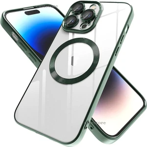 M.TK Moveteck Apple iPhone 14 Plus Kılıf Kamera Lens Tam Korumalı Yuvarlak Halkalı Logo Parlak Kenar Renkli Case