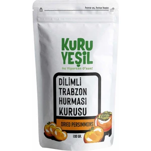 Kuru Yeşil Dilimli Trabzon Hurması - Dried Fruit - Cennet Elması - Şeker İlavesiz  -  Snack - Kuru Meyve 50 gr