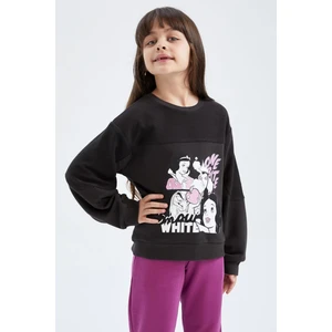 Kız Çocuk Disney Prenses Bisiklet Yaka Sweatshirt Y4745A622AU