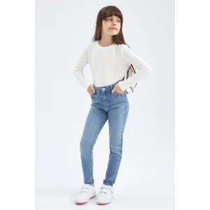 Kız Çocuk Skinny Fit Jean Pantolon Y6873A622WN