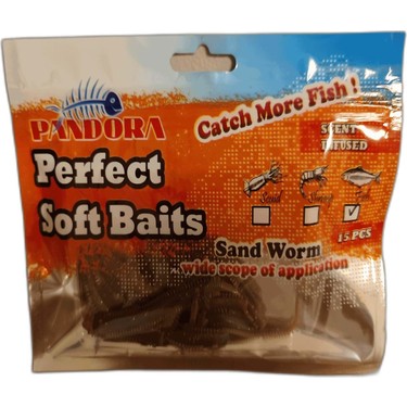 Pandora Perfect Soft Baits Sandworm 7 cm - Balık Kokulu - Fiyatı