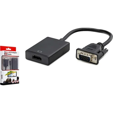 Hadron VGA To HDMI Sesli Hadron Çevirici