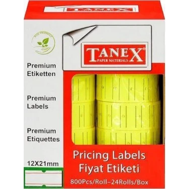 Hector Emporium 12X21 mm Tanex Çizgili Flo Sarı