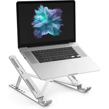 Teknosepetim Macbook Laptop Bilgisayar Standı Notebook Özel Yükseltici Stand Tablet Tutucu Ayarlı