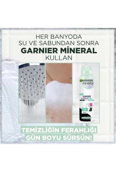 Garnier Mineral Lekesiz Koruma Ferah Koku Sprey Deodorant