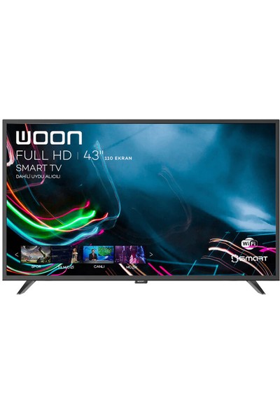 Woon WN43DAL13 43" 109 Ekran Uydu Alıcı Full HD Android Smart LED TV