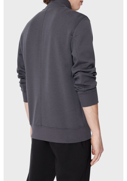 Logolu Pamuklu Fermuarlı Dik Yaka Regular Fit Sweat Erkek Sweat 6lzmbf Zjcaz 1978 indirimleri