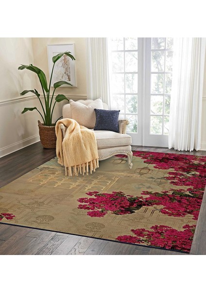 Nesa_Decor Gül Bahçesi Desenli Oturma Odası & Çalışma Odası Halı fiyatları
