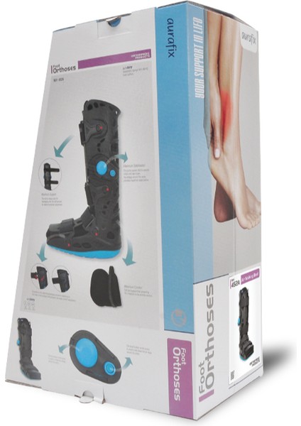 Air Walking Boot Uzun Ortopedik Havalı Bot Ayak Bileği Ortezi Stabilizasyon modelleri