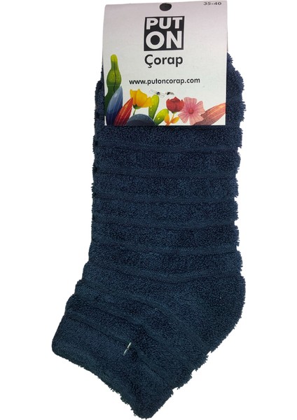Kışlık Lacivert Ters Havlu Patik Çorap fiyatları