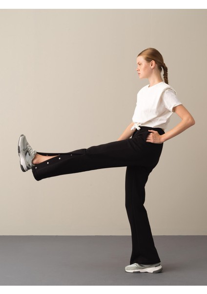 Kadın Siyah Regular Fit Sweat Pantolon fiyatları