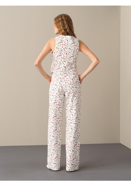 Kadın Pembe Pamuklu Regular Fit Desenli Yelek fırsatları