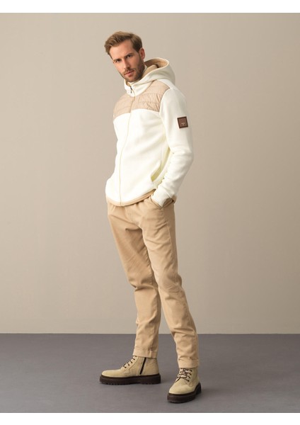 Erkek Ekru Regular Fit Sweatmont modelleri