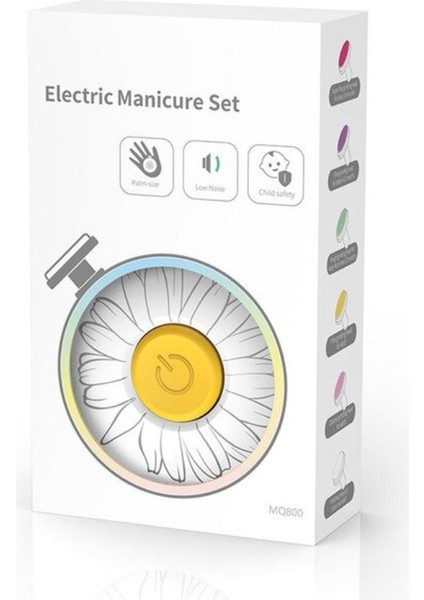 Bebek, Çocuk ve Yetişkin Dönerli Pilli Tırnak Kesme Törpüleme Makinası 6 Başlıklı