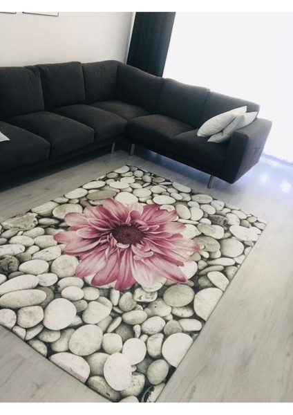 Modern Desen Lastikli Halı Örtüsü
