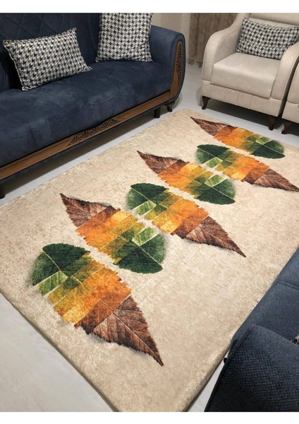 Modern Desen Lastikli Halı Örtüsü
