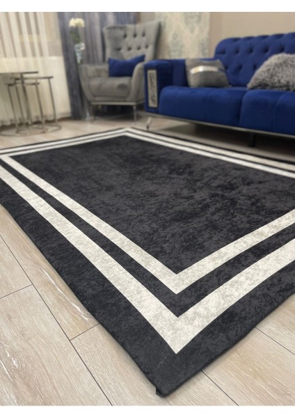 Modern Desen Lastikli Halı Örtüsü