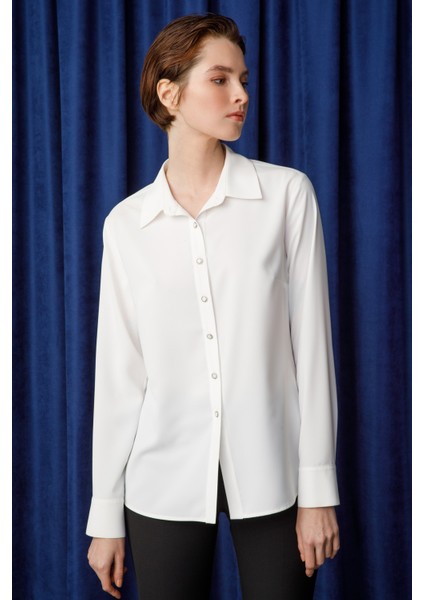 Modailgi Klasik Erkek Yaka Gömlek Ekru fiyatları