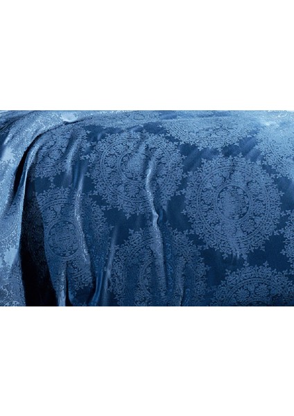 Tiara Bambu Jakar Kumaş Indigo Ikili Oksford 60X80CM Yastık Kılıfı -1303