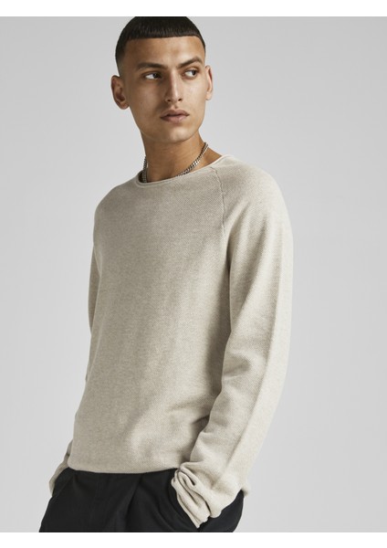 Jack & Jones Düz Renk Bisiklet Yaka Triko-Hill-12157321