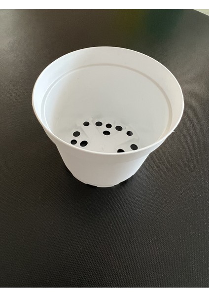 8 5Cm Beyaz Üretim Saksısı Plastik Saksı 100 Adet