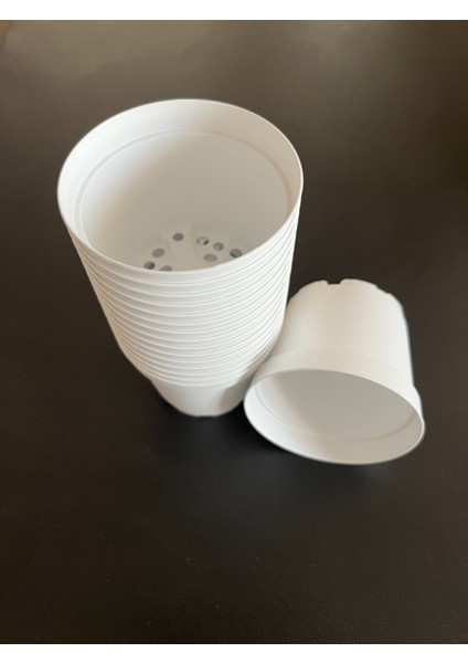 8 5Cm Beyaz Üretim Saksısı Plastik Saksı 100 Adet indirimleri