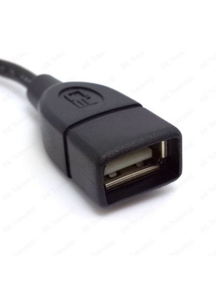 BK Teknoloji 90 Derece Dik Açılı USB 2.0 Erkek-Dişi Uzatma Kablosu 30CM