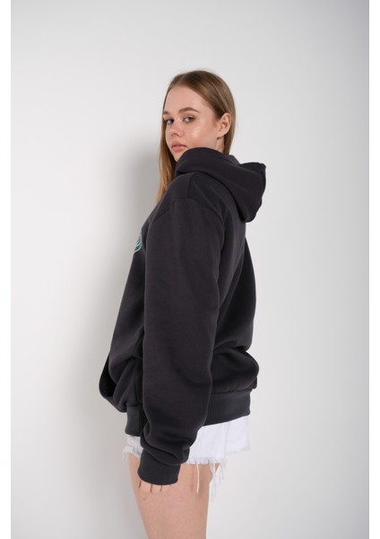 Plaza Group Kadın Oversize Nice Baskılı Sweatshirt