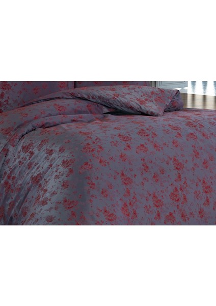 Rita Bambu Jakar Kumaş Bordo Nevresim 200X220 cm -  1304