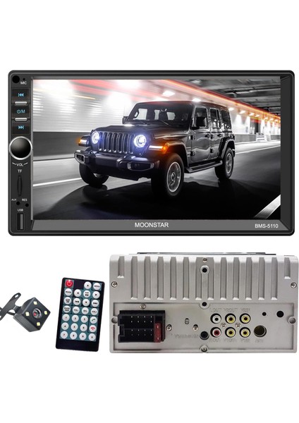 Double Teyp 7 4X45W Mirrorlink Bt/usb/sd/fm/aux Kameralı Moonstar BMS-5110