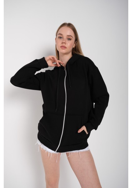 Kadın Fermuarlı Hırka Sweat