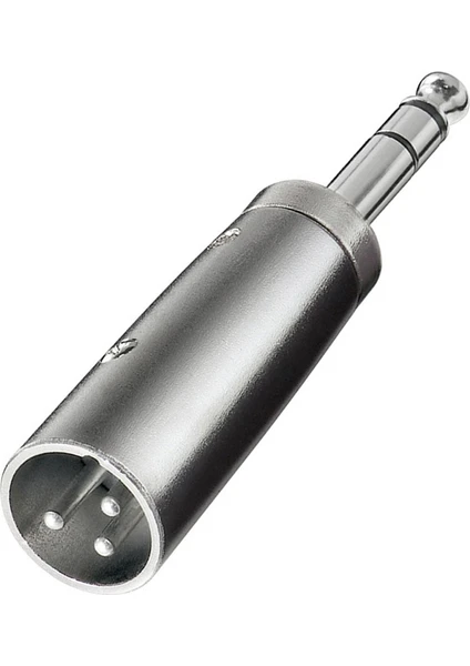 BK Teknoloji 3-Pin Xlr Erkek To 6.35MM Stereo Erkek Ses Kablosu Mikrofon Adaptörü