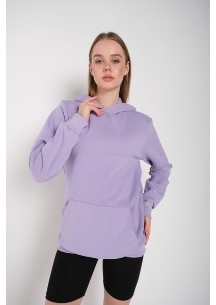 Kadın Oversize Kapüşonlu Sweatshirt