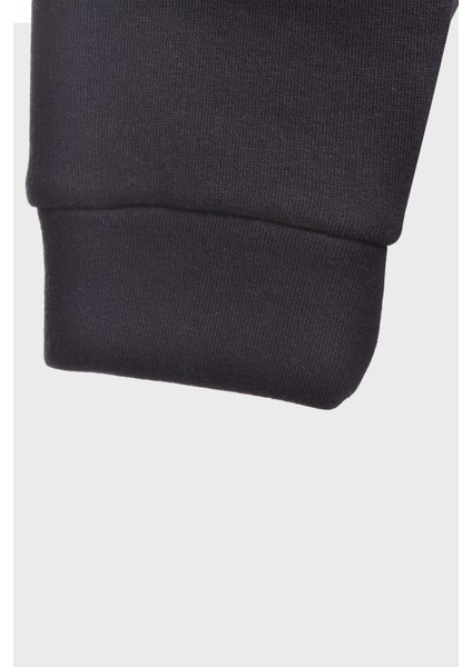 On Minimal Baskili Kapüşonlu Üç Iplik Sweatshirt Oversize Hoodie modelleri