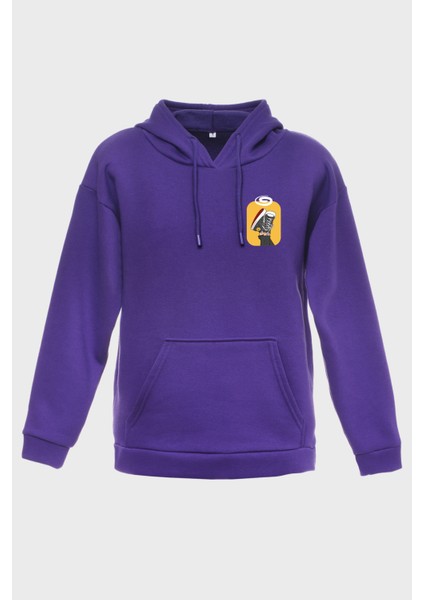 Converse Minimal Baskili Kapüşonlu Üç Iplik Sweatshirt Oversize Hoodie