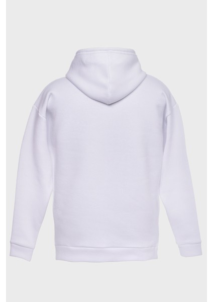 Crisis Minimal Baskili Kapüşonlu Üç Iplik Sweatshirt Oversize Hoodie fiyatları