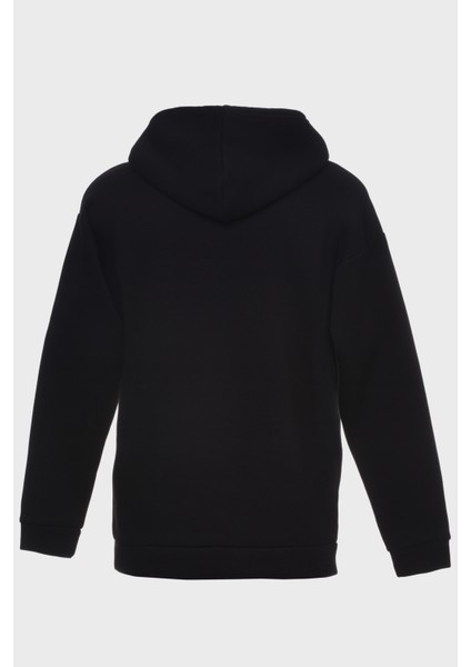 Unicorn Minimal Baskili Kapüşonlu Üç Iplik Sweatshirt Oversize Hoodie fiyatları