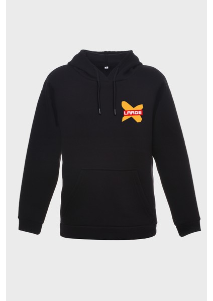 Hello Sirt Baskili Kapüşonlu Üç Iplik Sweatshirt Oversize Hoodie fiyatları