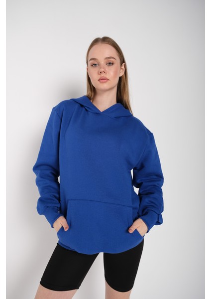 Kadın Oversize Kapüşonlu Sweatshirt