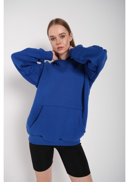 Kadın Oversize Kapüşonlu Sweatshirt modelleri