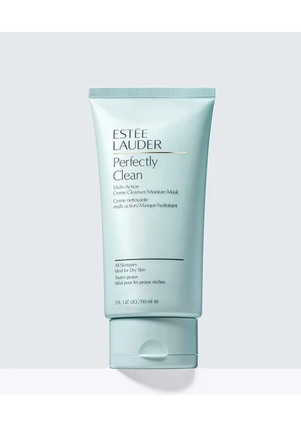 Estee Lauder Perfectly Clean Kuru Ciltler için Krem Temizleyici & Nemlendirici Maske 150 ml